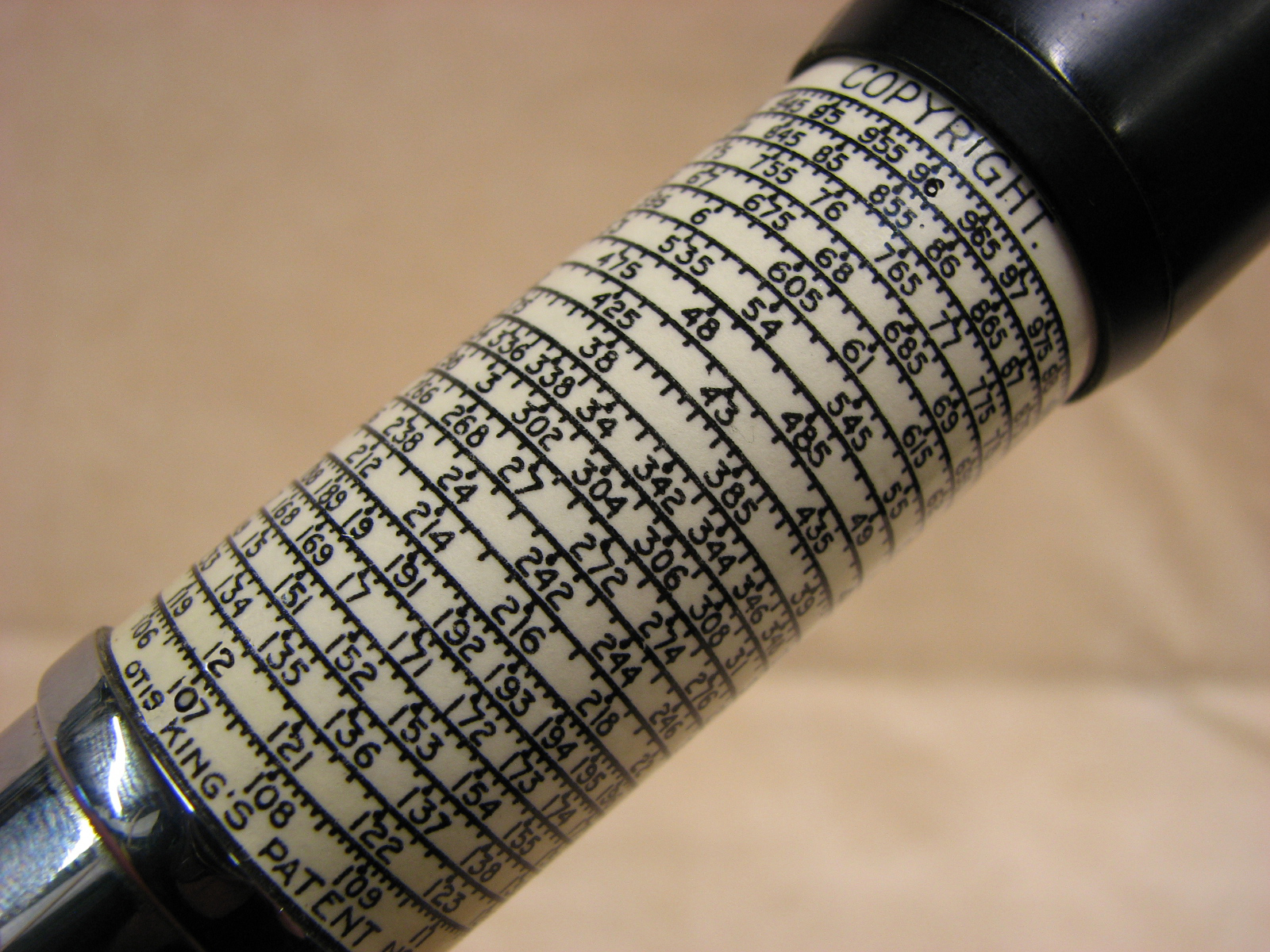 1970's Otis King Model K type C cylindrical slide rule 